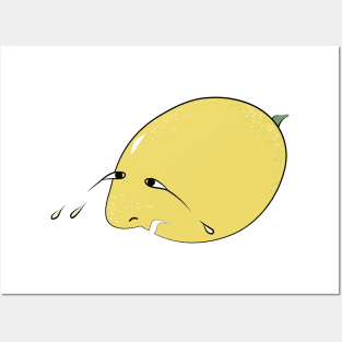 funny lemon Posters and Art